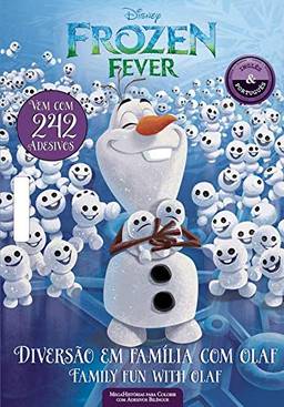 Disney Megahistórias Para Colorir Com Adesivos Bilíngue - Frozen: Diversão em Família com Olaf