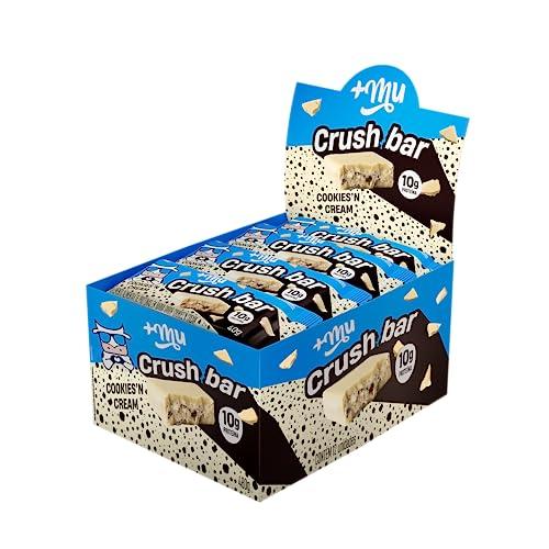 Mais Mu Crush Bar Sabor Cookies - 12 Unidades | 480G | +Mu