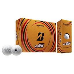 Bolas de golfe BRIDGESTONE 2021 e6 (uma dúzia), brancas