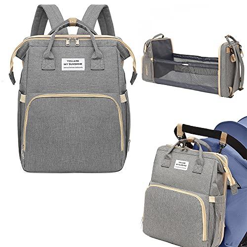 NUTOT mochila maternidade impermeavel,kit de bolsas maternidade,mochila com trocador,bolsa maternidade termica (Cinza)