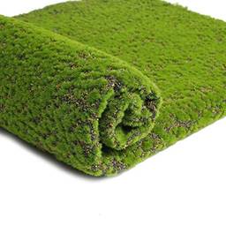 Healifty — Tapete de grama artificial de musgo falso, grama de grama sintética para gramado e plantas para jardim, pátio, decoração DIY (ponto de cor)