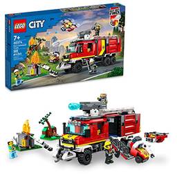 LEGO City Camião de Controlo de Incêndios – set de construção que inclui camião dos bombeiros com drones terrestres e aéreos