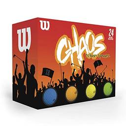 Wilson Chaos 24 - Pacote de Bola de Golfe - Multicor