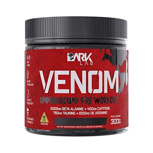 Pré Treino Venom 300g Underground Pré Workout Dark Lab, Beta Alanina, Cafeina, Taurina, Arginina (Frutas Vermelhas)