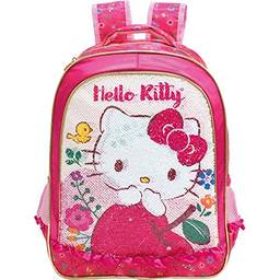 Mochila 16 Hello Kitty Magic Touch - 8792- Artigo Escolar Hello Kitty, Pink