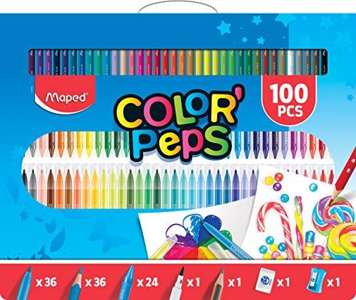 Super Kit de Pintura Color'Peps, Maped, 907003, 100 peças