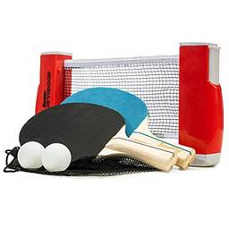 Franklin Sports Tênis de mesa para sair, conjunto completo de pingue-pongue portátil