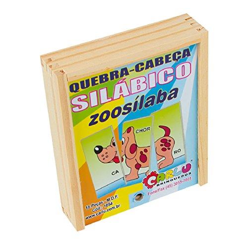 Carlu Brinquedos - Quebra-Cabeça, 4+ Anos, 18 Peças, Color Multicolorido, 1054