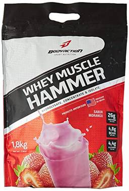 Whey Muscle Hammer (1,8Kg) - Sabor Morango, Body Action