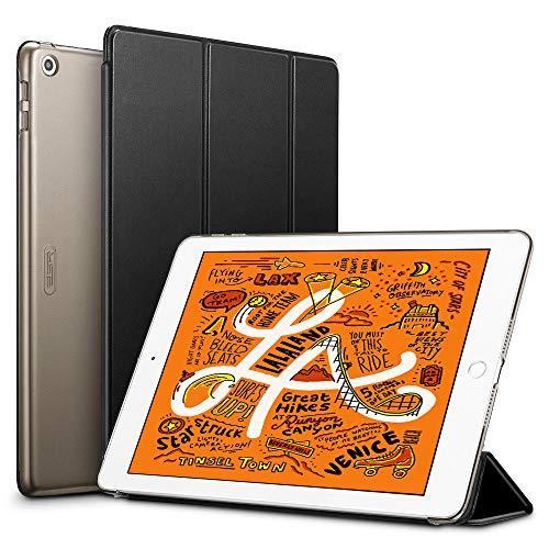 ESR Capa para iPad mini 5 2019, capa inteligente com três dobras, capa leve para descanso/despertador automático, capa traseira rígida capa inteligente, preta