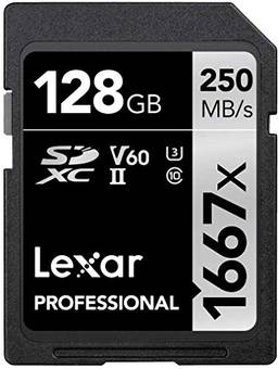 Lexar Cartão profissional 1667X 128GB SDXC Uhs-II/U3 (LSD128CBNA1667)