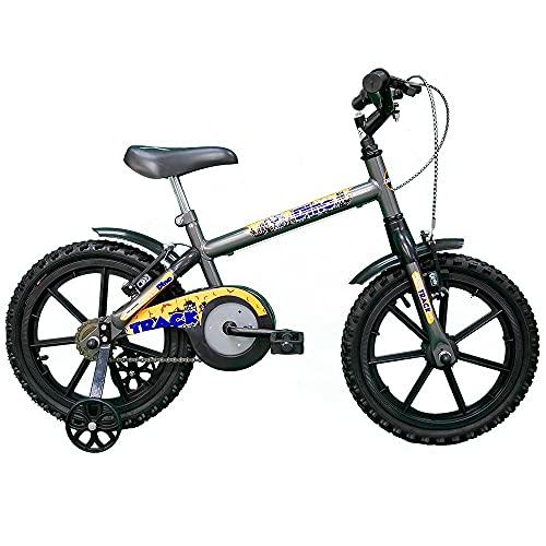 Bicicleta Infantil Aro 16 Dino Grafite e Laranja, Track Bikes