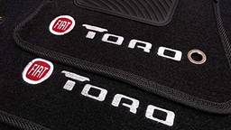 Kit Tapete Carpete Para Fiat Toro 2016 Até 2020 Preto