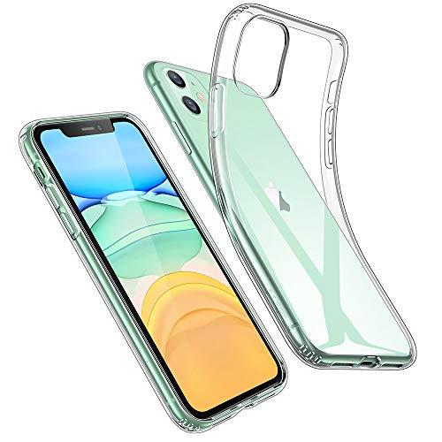 ESR Essential Zero projetado para capa iPhone 11, TPU fino transparente macio, capa de silicone flexível para iPhone 11 6,1 polegadas (2019), transparente