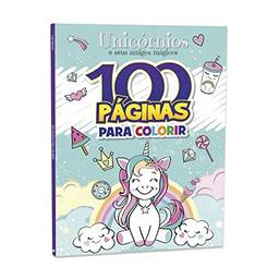 100 Paginas Para Colorir - Unicornios e Amigos