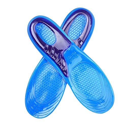 Palmilhas de sapato ROSENICE com sola macia e absorvente de choque, gel de silicone para massagem e corrida tamanho P (37-39)