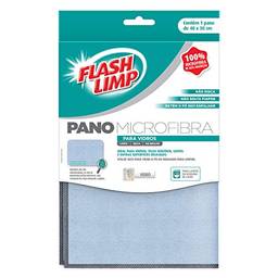 Pano Microfibra para limpeza de Vidros, FLP6698, Flash Limp