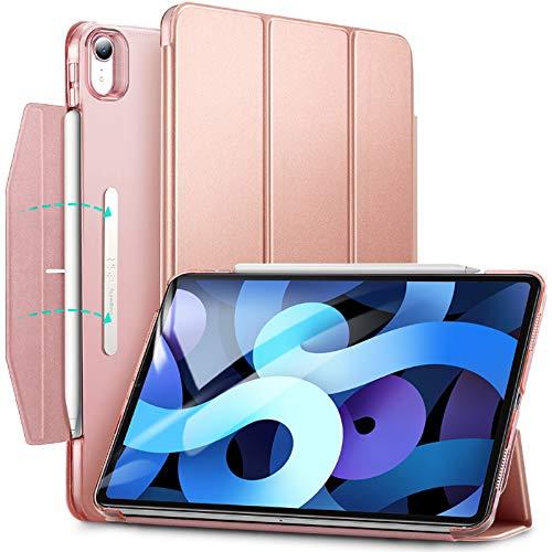 ESR Trifold Case for iPad Air 4 2020 10.9 Inch [Trifold Smart Case] [Auto Sleep/Wake Cover] [Stand Case with Clasp] Ascend Series - Rose Gold