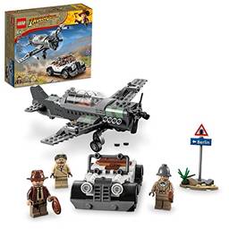 77012 LEGO® Indiana Jones™ Perseguição de Avião de Caça; Conjunto de Construção (387 Peças)