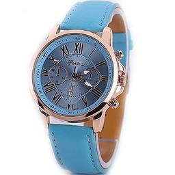 Tomshin Relógios femininos elegantes de quartzo pu couro casual relógio de pulso para senhoras relógios elegantes relógios de pulso