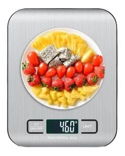 Balança De Cozinha De Alimentos Aço Inoxidável Digital De Alta Precisão 1g a 10kg