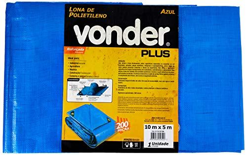 Vonder Plus Lona Reforçada de Polietileno, Azul, 10 x 5 m