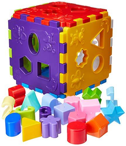 Brinquedo Educativo Cubo Didático com Blocos Merco Toys