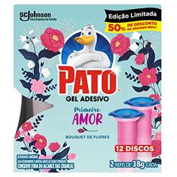 Desodorizador Pato Gel Adesivo 2 Refis Edição Limitada Primavera 12 Discos, Peso: 0.13 kilograms