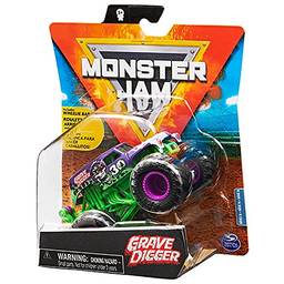 Sunny Brinquedos Monster Jam - 1:64 Die Cast Truck Grave Digger Purple 30Th, Multicor