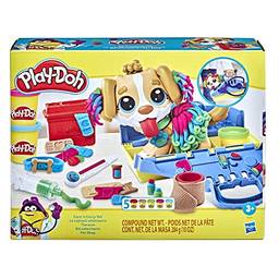 Massa de Modelar Play-Doh Pet Shop - com 10 Ferramentas e 5 cores de Massinha - F3639 - Hasbro, Cores variadas