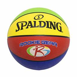 Bola Basquete Spalding Rookie Gear Infantil verde, azul, amarelo e vermelho