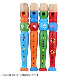 Tomshin Flauta de flauta de madeira som instrumento musical presente de brinquedo de educação infantil para bebê criança