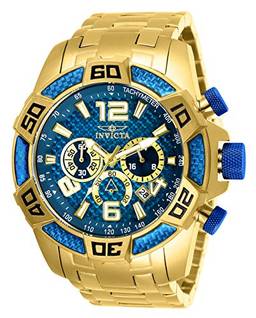 Relógio Masculino Invicta Pro Diver com Pulseira de Aço Inoxidável, Dourado, 26 (Modelo: 25852)