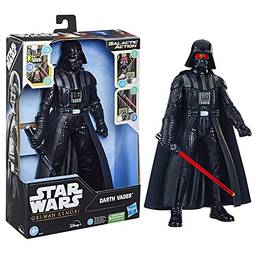 STAR WARS Boneco Galactic Action Darth Vader Figura Eletrônica Interativa 30 cm - F5955 - Hasbro, Cor: Preto.