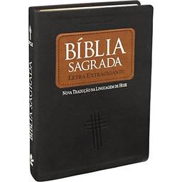 Bíblia Sagrada Letra Extragigante com índice - Capa Marrom escuro: Nova Tradução na Linguagem de Hoje (NTLH)