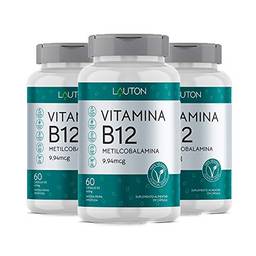 Vitamina B12 Metilcobalamina - 3 unidades de 60 Cápsulas - Lauton