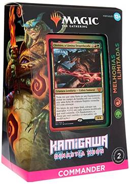 Magic: The Gathering - Deck de Commander de Kamigawa: Dinastia Neon Melhorias Liberadas (vermelho e verde)