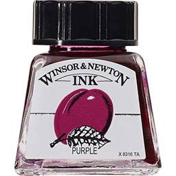 Winsor & Newton Drawing Inks Tinta para Desenho, Roxo (Purple), 14 ml