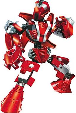 Blocos de Encaixe Robô Guerreiro Red Armor Xalingo