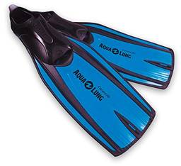 Nadadeira Aqua Lung Modelo Caravelle Pé Fechado, Azul - Tamanho Lg (9.5-10.5)