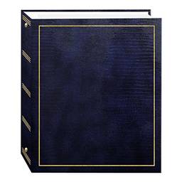 Pioneer Photo Albums Álbum de fotos autoadesivo magnético com 3 anéis 100 páginas (50 folhas), azul marinho