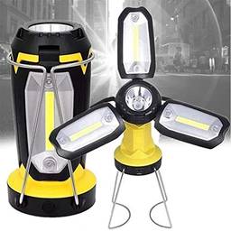 Fdrirect Lanterna de campismo LED recarregável, 1200mAh luzes de acampamento lanternas luzes de emergência de acampamento por carregamento USB, para carregar o telefone móvel, pesca com furacões na barraca