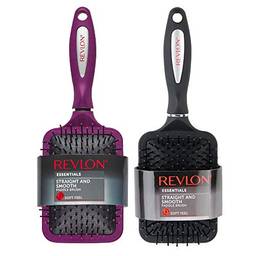 Revlon Conjunto de escova de cabelo com toque macio, preto + frutas silvestres