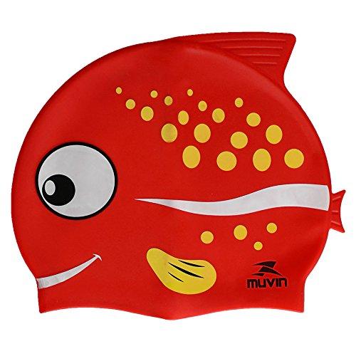Touca natação Infantil Muvin - Peixe Vermelho