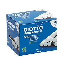 Giz Escolar GIOTTO 538800 Robercolor Antialérgico Branco caixa com 100 unidades