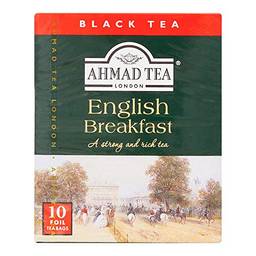 Chá Preto English Breakfast Ahmad Tea London 10 Unidades de 20g