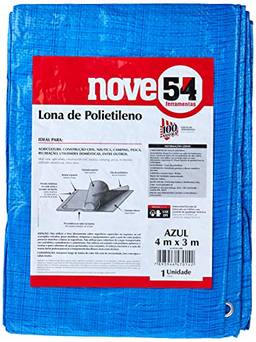 Lona De Polietileno Azul 4 M X 3 M Nove54 Nove 54