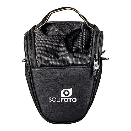 Bolsa Bag com Alça Tiracolo Sou Foto para Câmeras Fotográficas DSLR Canon Nikon Sony