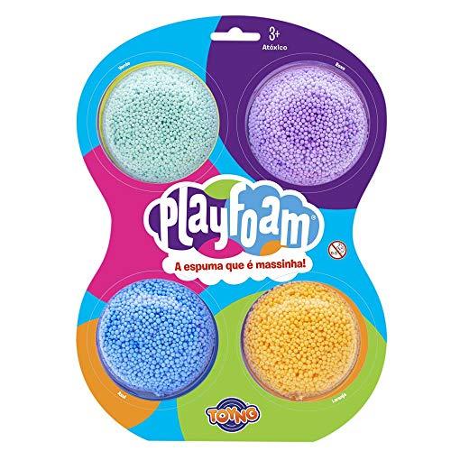PlayFoam - Pack com 4 Cores Tradicional