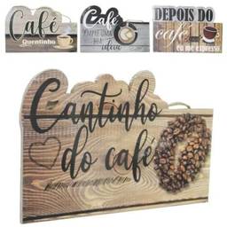 Quadro Cantinho Do Café Decorativo Madeira Para Decorar